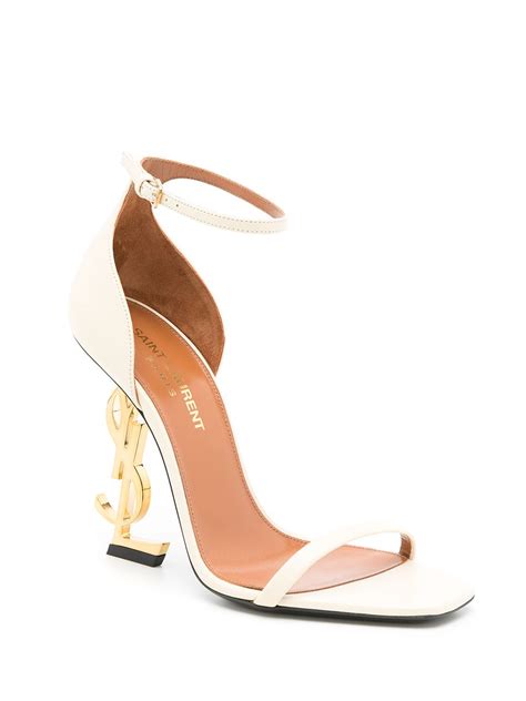 tacchi ysl bianchi|Saint Laurent Opyum 100mm YSL heel sandals .